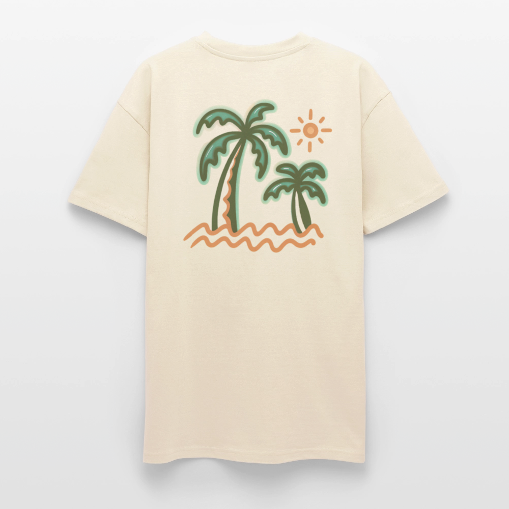 T-shirt loose homme - Palm's DNGER - creme