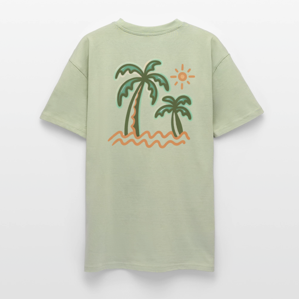 T-shirt loose homme - Palm's DNGER - soft salvia 