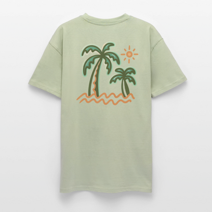 T-shirt loose homme - Palm's DNGER - soft salvia 