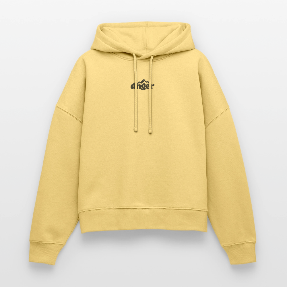 Sweat à capuche bio Femme - Original - jaune délavé