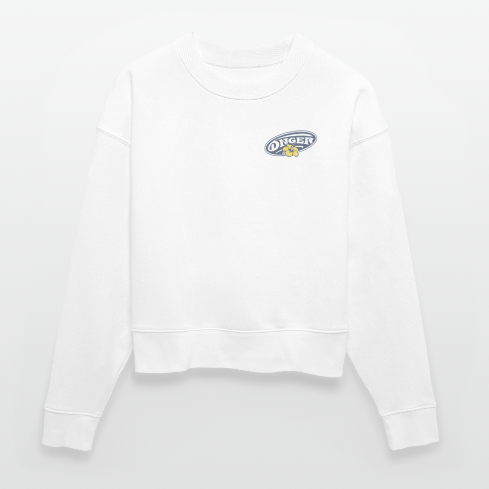 Hoodie femme - Floral Mood - white