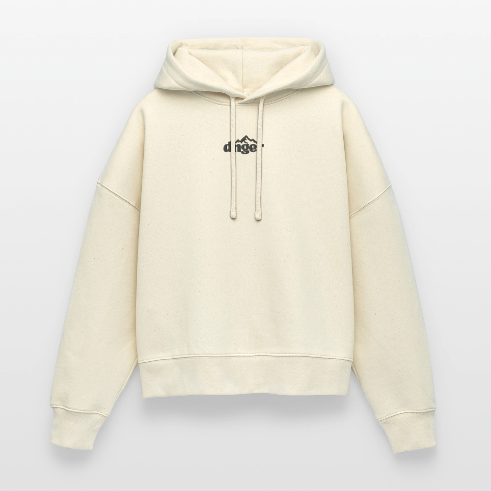 Sweat à capuche bio Femme - Original - blanc gris