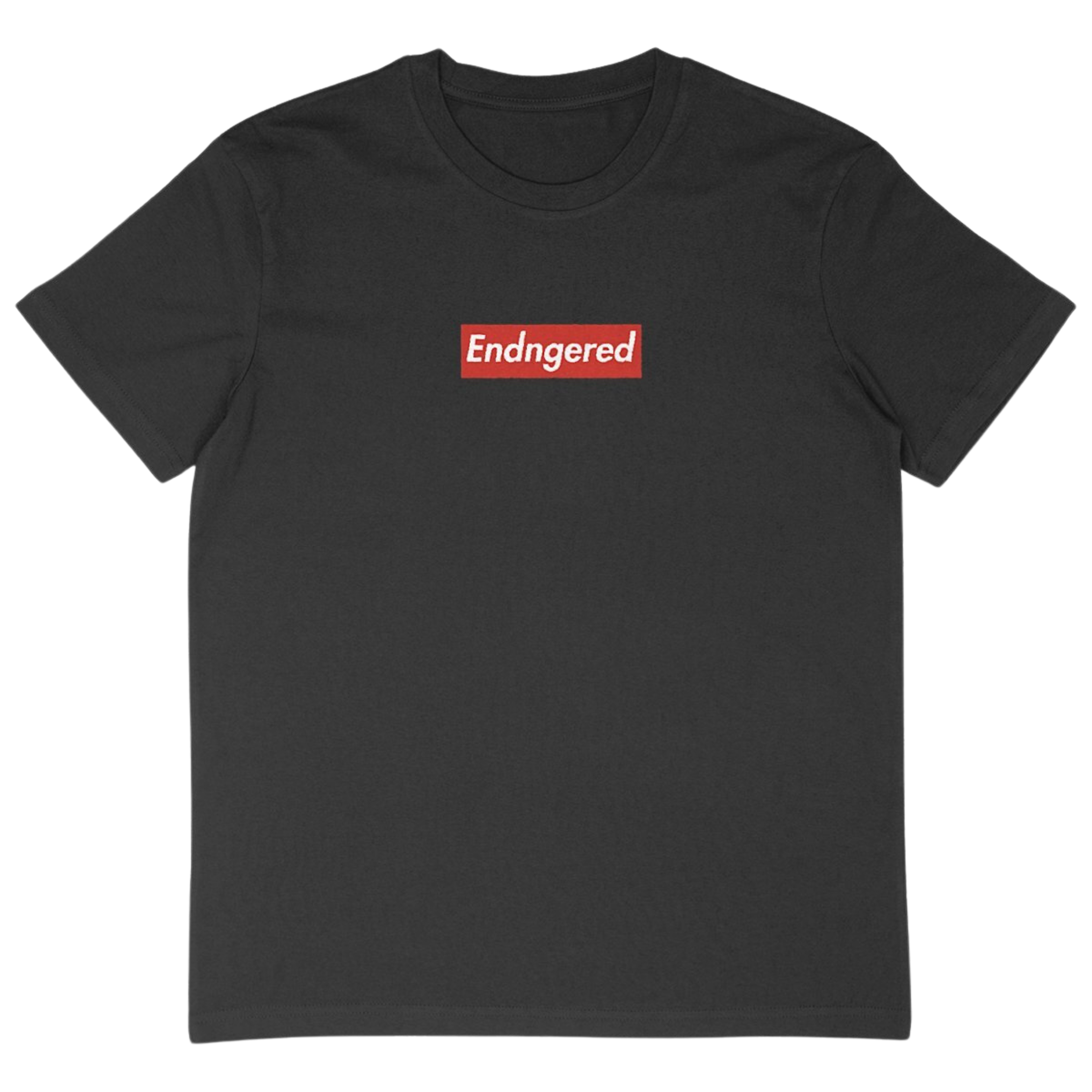 Camiseta extragrande con la leyenda "En peligro de extinción"