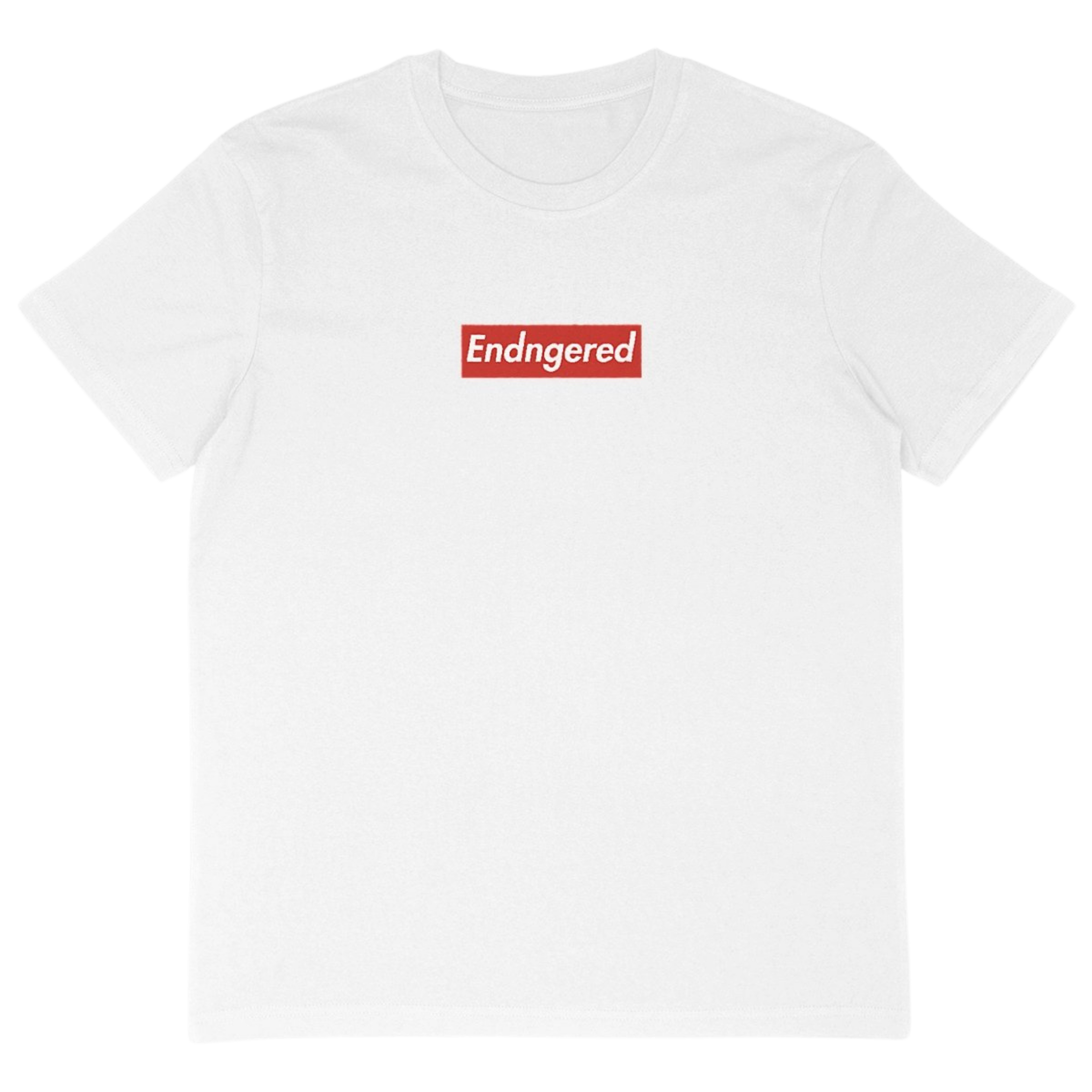 Camiseta extragrande con la leyenda "En peligro de extinción"